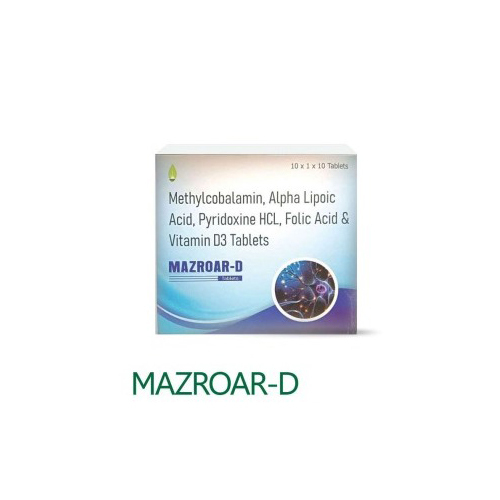 मेथिलकोबालामिन अल्फा लिपोइक एसिड पिरिडॉक्सिन एचसीएल फॉलिक एसिड और विटामिन डी3 टैबलेट्स