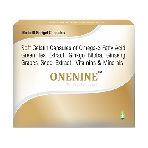 Omega-3 Fatty Acid Green Tea Extract Soft Gelatin Capsules