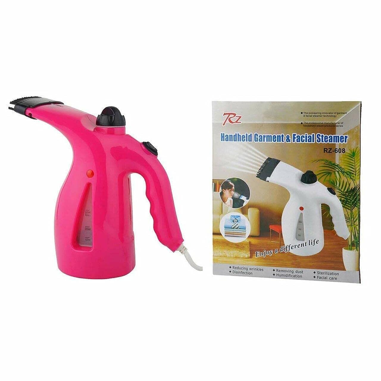 Portable Handheld Garment Steamer - 12x10x21 Cm , Deeply Penetrates Fabric To Kill Germs And Bacteria