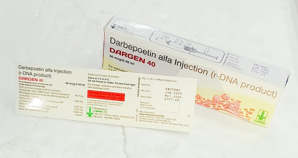 Dargen 40mcg Injection - Drug Type: General Medicines