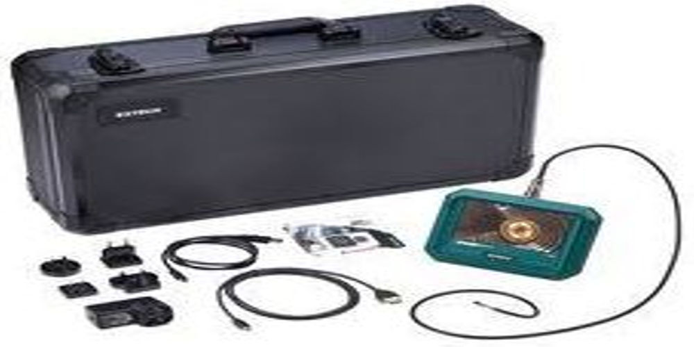 Extech Hdv720 Dual Hd Videoscope Kit With Semi-rigid Dual Hd 4.9 Mm A 1 M Camera Probe