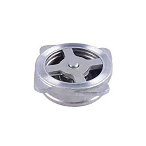 Disk Check Valve - High-Quality Silver Manual Design | Prevents Backflow, Easy to Install, Available in Various Sizes, Medium Pressure PSI