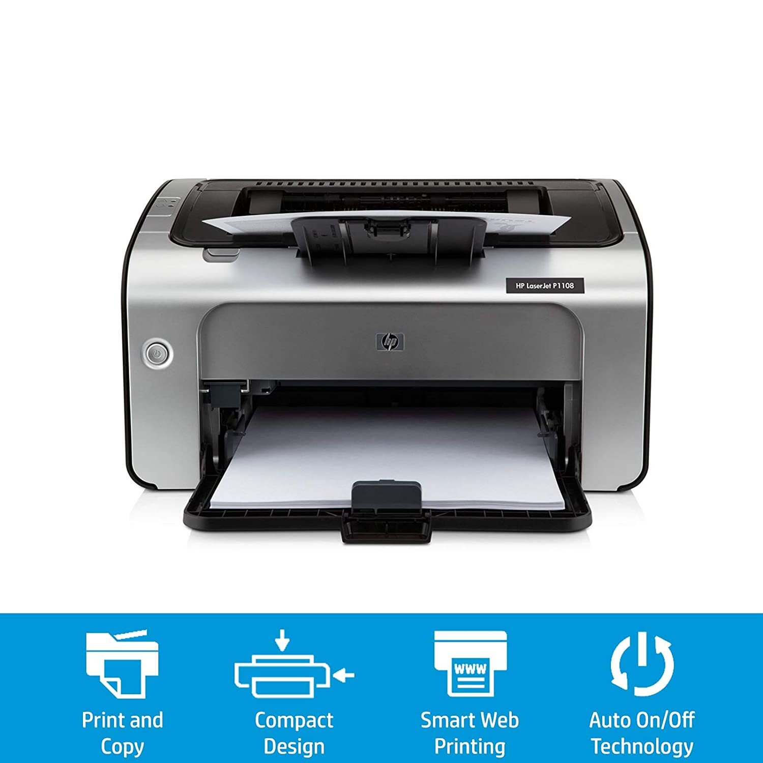 Hp Laserjet Pro (Ce655a) P1108 Printer, Print Speed Up To 18 Ppm - Black