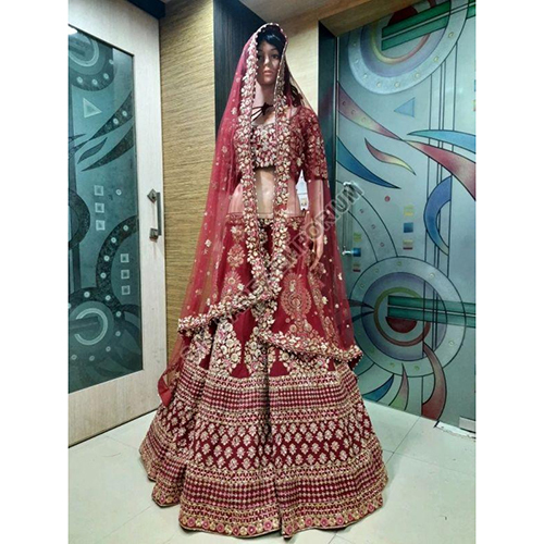 Heavy Bridal Lehenga Choli - Color: Different Available