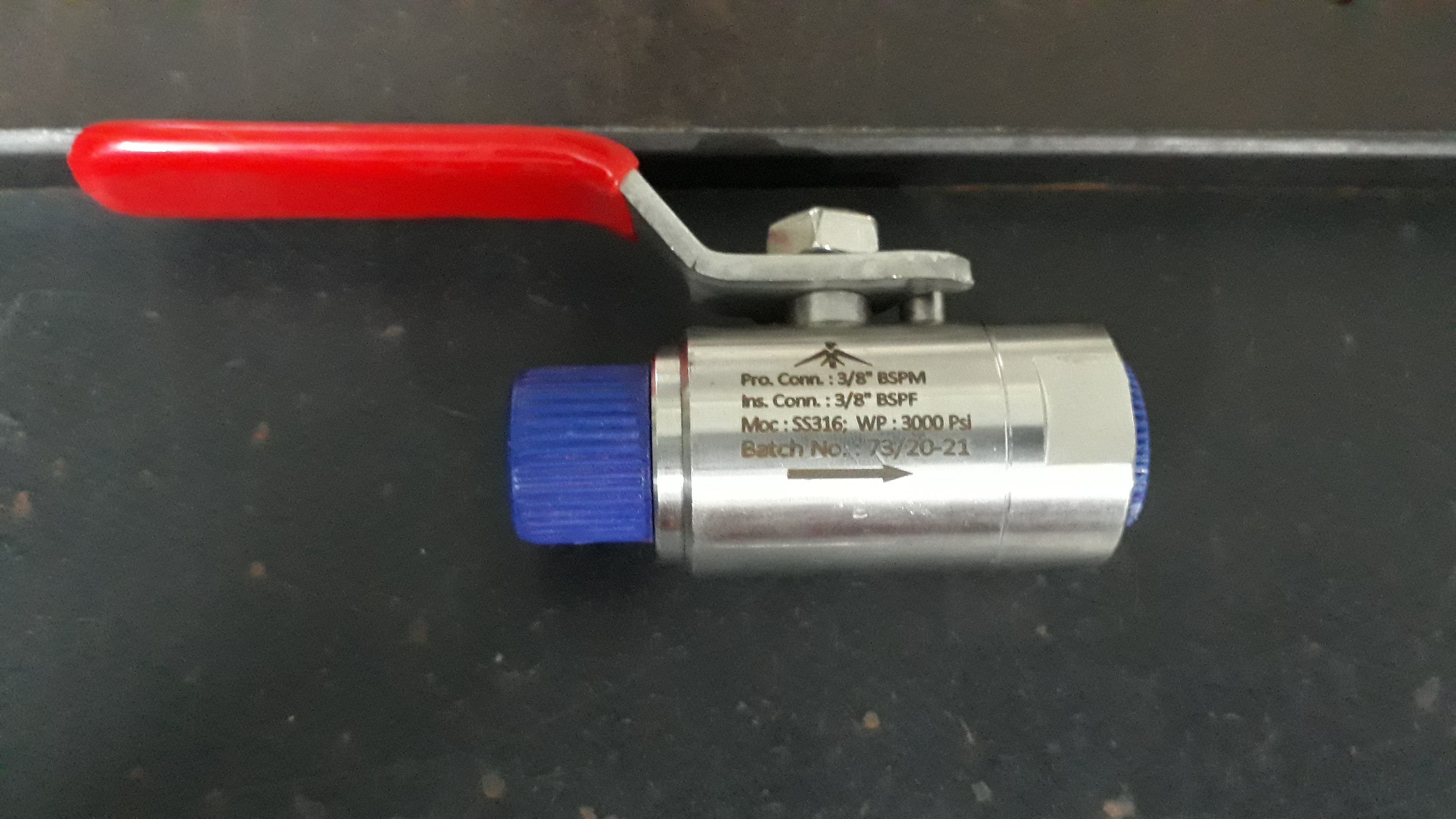 Ball Valve - Stainless Steel 1/2 Inch Size Silver Color | High Pressure 3000 Psi Semi Automatic Suitable For Air And Water