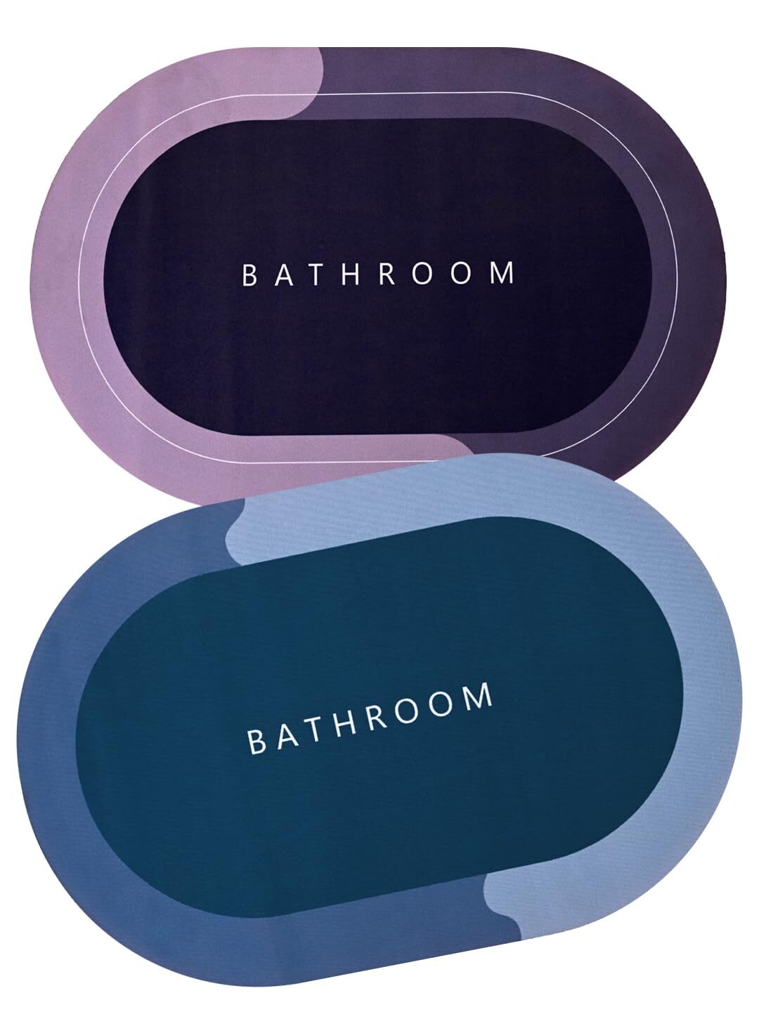 Water Absorbent Mat - Memory Foam, 58x39x1 Cm | Quick Dry, Non-slip Backing, Dirt Resistant, Comfortable Surface, Durable Design