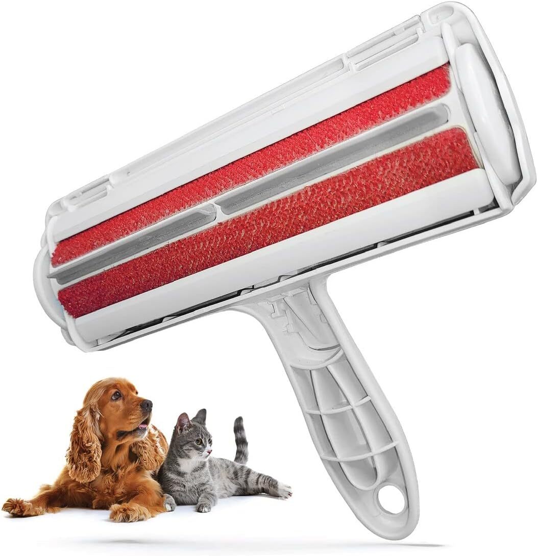 Pet Hair Remover Roller - Abs Plastic, 19x19x6 Cm | Reusable, Durable, Self-cleaning, No Batteries Required, Perfect Gift For Pet Owners