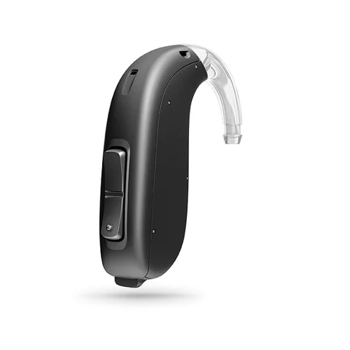 Geno 2 P D BTE Hearing Aids - Durable Metal, Wireless Technology, Sleek Black Design | Rechargeable Battery, Maximum Comfort, Secure Fit