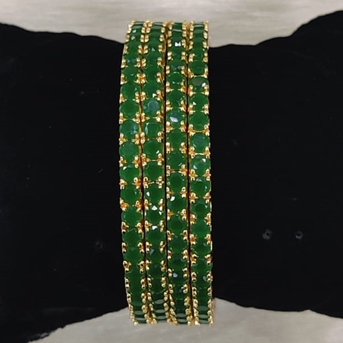 Diamond Bangles - Color: Green