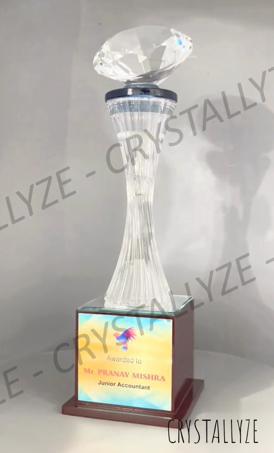 Crystal Office Award Trophy