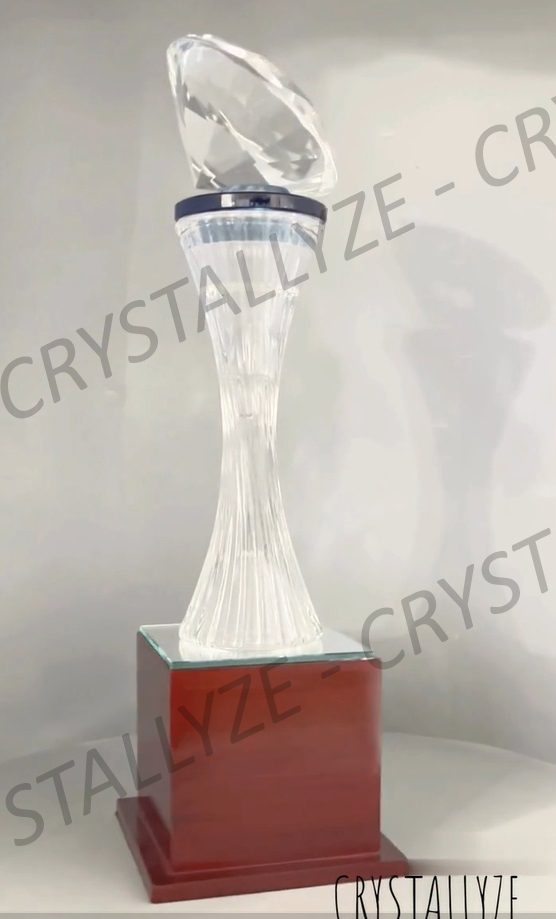 Crystal Office Award Trophy