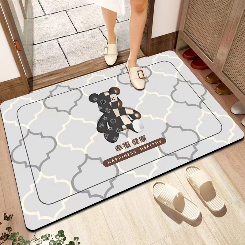 Easy Clean Customized Colorful Diatom Mud Mat