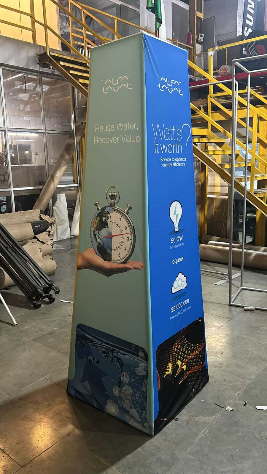 Fabric Banner Pillar - Size: Standard