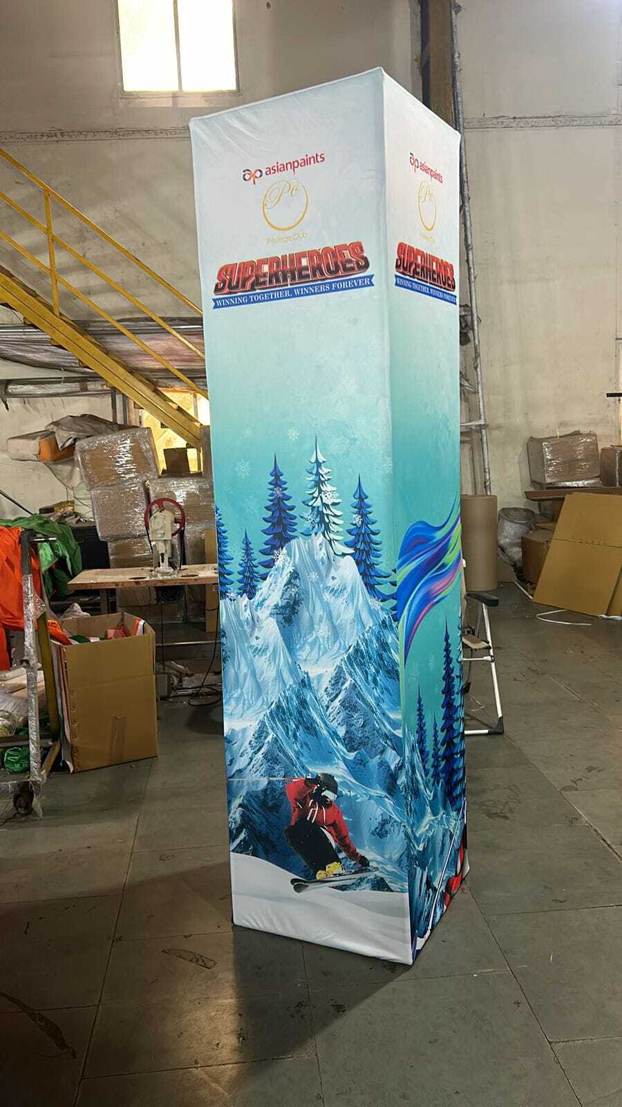 Fabric Banner Pillar - Size: Standard