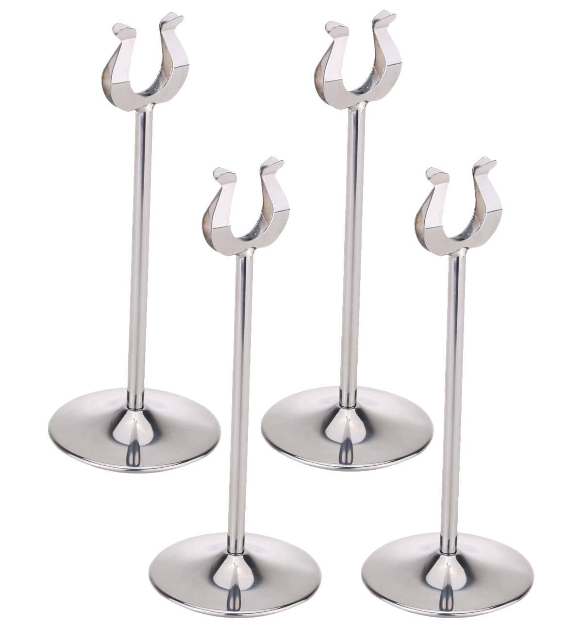 Trishul Menu Card Holder - Steel Material | Available Sizes: 4", 8", 12", 18", Silver Finish, Ideal For Events