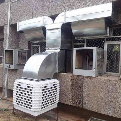 Duct Air Cooler - Stainless Steel, All Sizes Available, White | 5-Star Energy Efficiency, Floor Standing Design, Ideal for Industrial Use