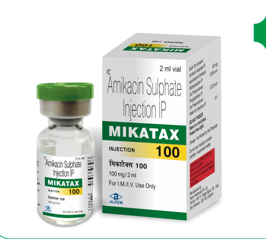 Amikacin Sulphate Injection - 500mg | Broad Spectrum Antibiotic For Bacterial Infections In Urinary Tract, Bones, And Lungs