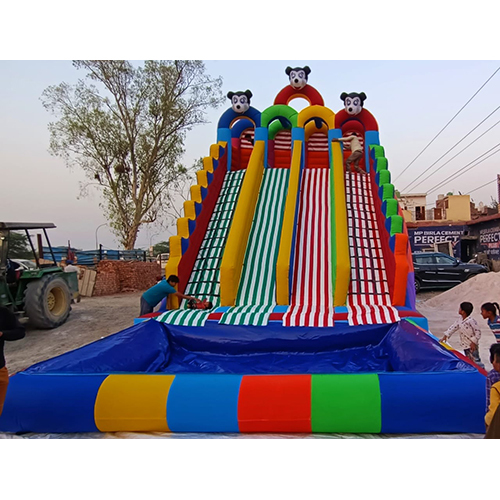 4 Slides Inflatable Bouncy - Material: Rubber