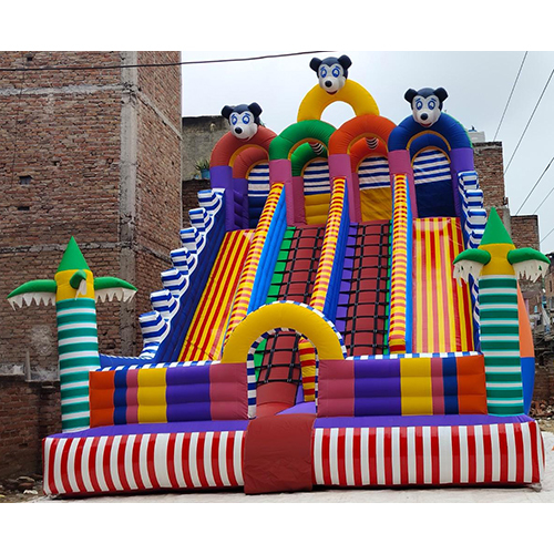 4 Slides Inflatable Bouncy - Material: Rubber