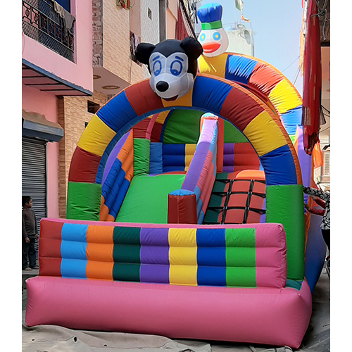 Mickey Mouse Inflatable Bouncy Slider - Material: Rubber