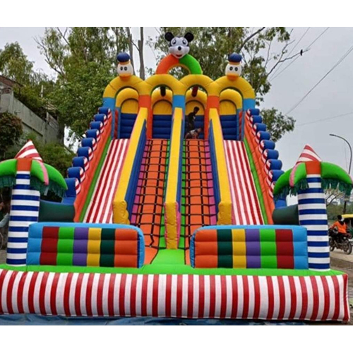 कार्टून बाउंसी इन्फ्लेटेबल स्लाइडर