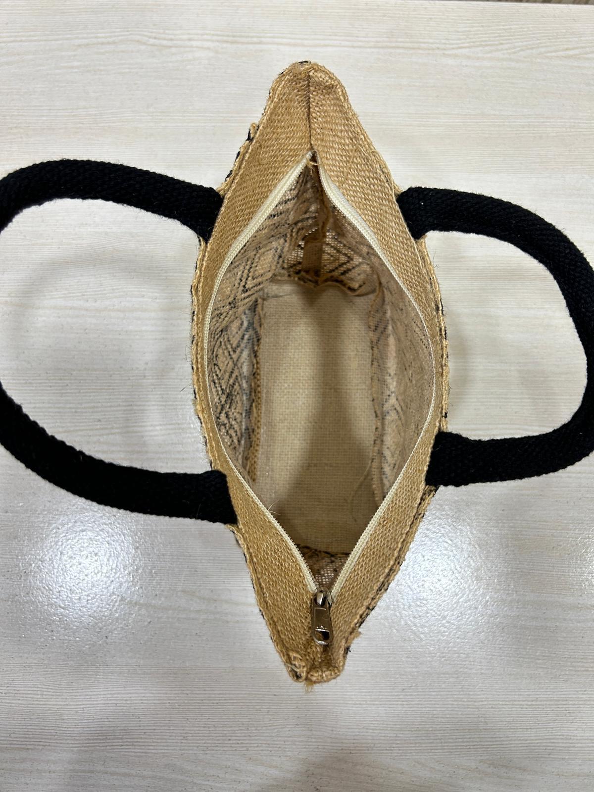 Stylish And Unique Printed Ladies Shopping Bag - Eco-friendly Jute Material, Small Medium Large Sizes, Flexiloop Handle, Versatile Use, Attractive Design