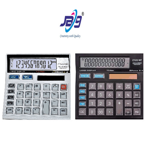 Jb9 Ct-512 Gc Calculator - Plastic Material, Various Sizes Available | Battery Powered, Warranty Included, Versatile Usage Options