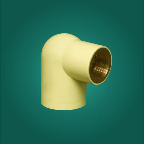 Cpvc And Brass Reducer Elbow - Color: White