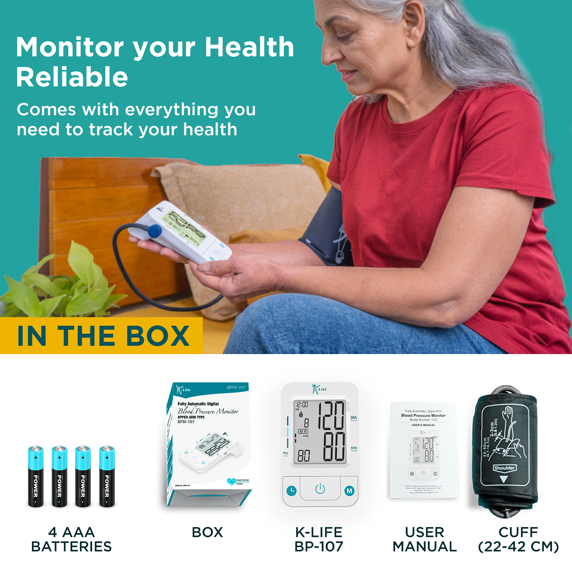 Bpm-107 Digital Blood Pressure Monitor Application: Industrial