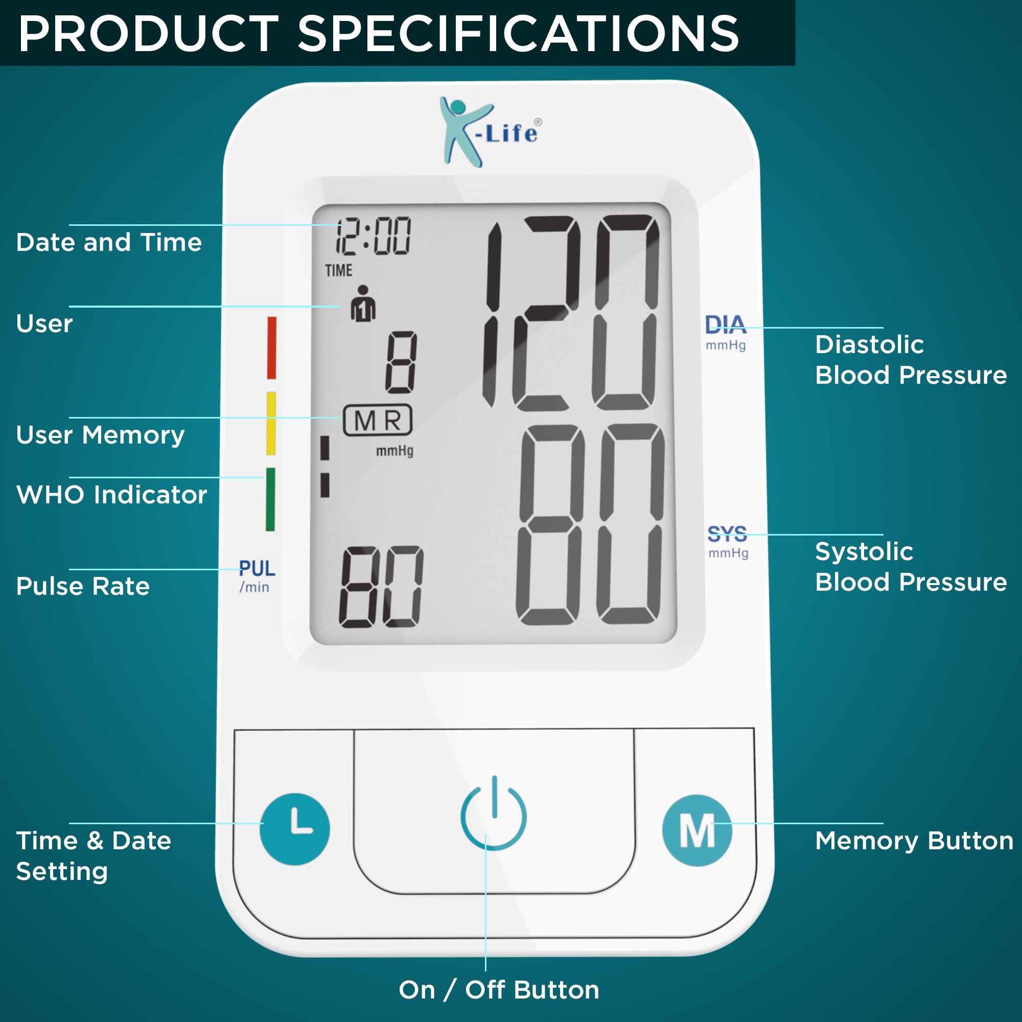 Bpm-107 Digital Blood Pressure Monitor Application: Industrial