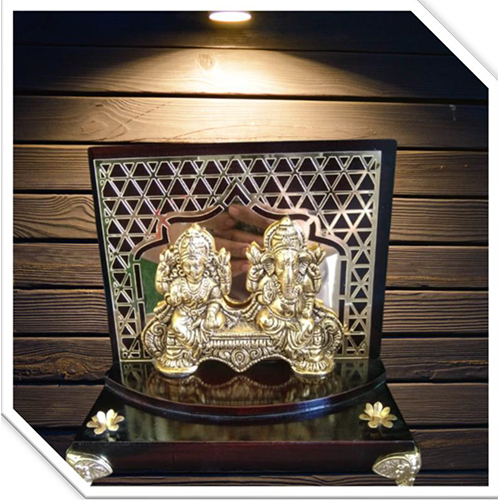 Lakshmi Ji & Ganash Ji - Color: Golden