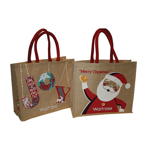 Jute Bags - Multicolor Printed Designs | Various Sizes with Strong Handles