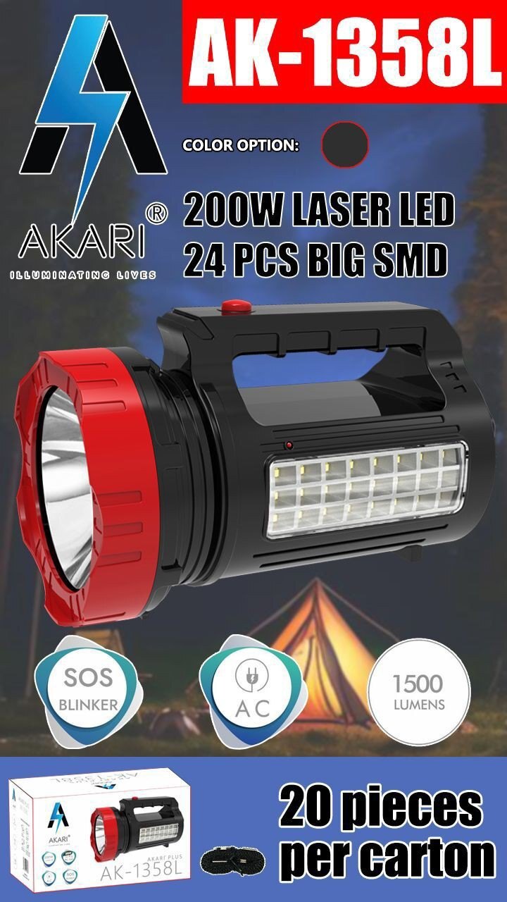 Ak-1358l 200w Laser Led - Color: Black