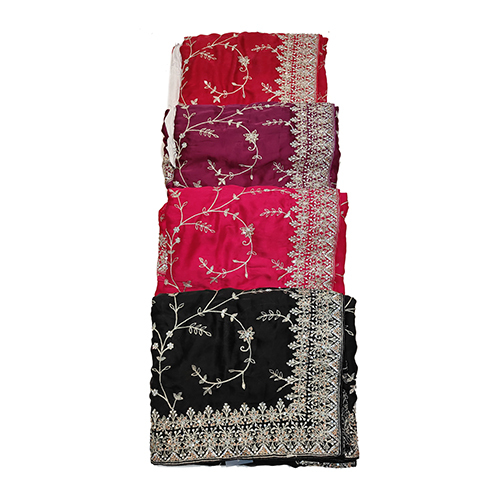 Ladies Designer Party Wear Saree - Color: Multicolor