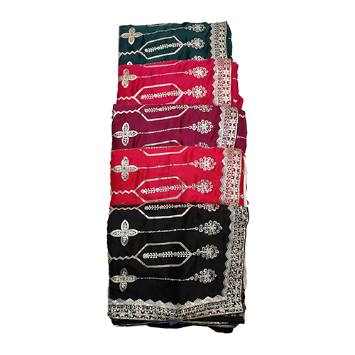 Ladies Designer Party Wear Saree - Color: Multicolor