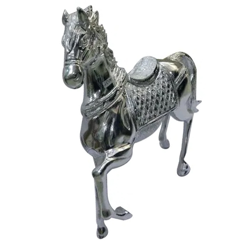 Silver Horse Statue - Style: Nautical