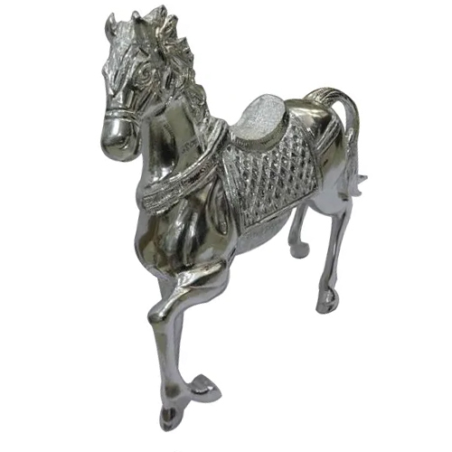 Silver Horse Statue - Style: Nautical
