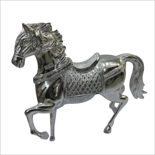 Silver Horse Statue - Style: Nautical