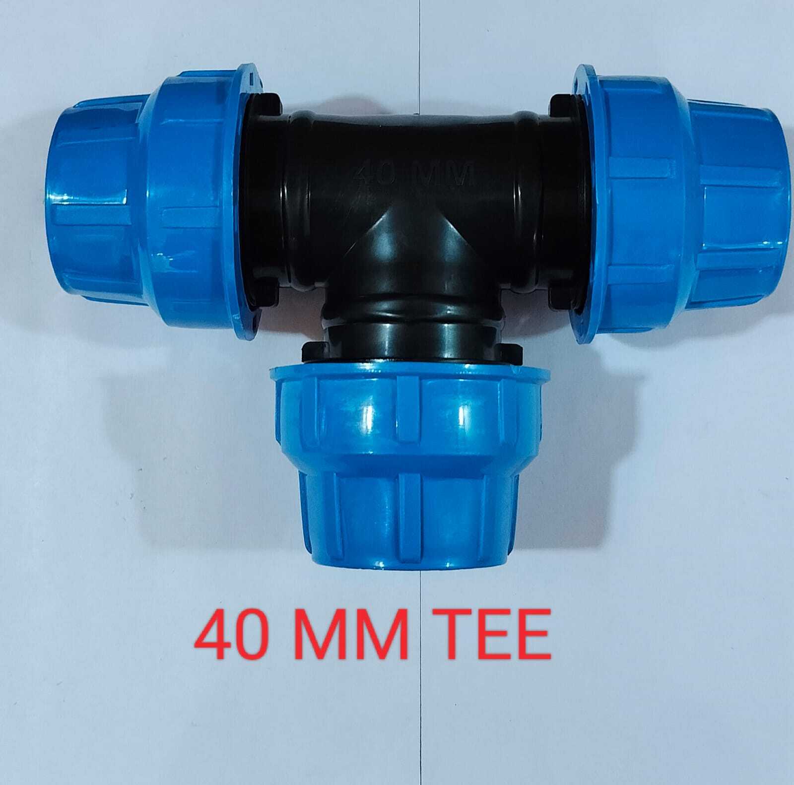 Pp Compression Fitting - Plastic, 20-30 Mm Length, 10 Mm Thickness, Black & Green Color | Socket Joint, Round Shape For Various Piping Applications