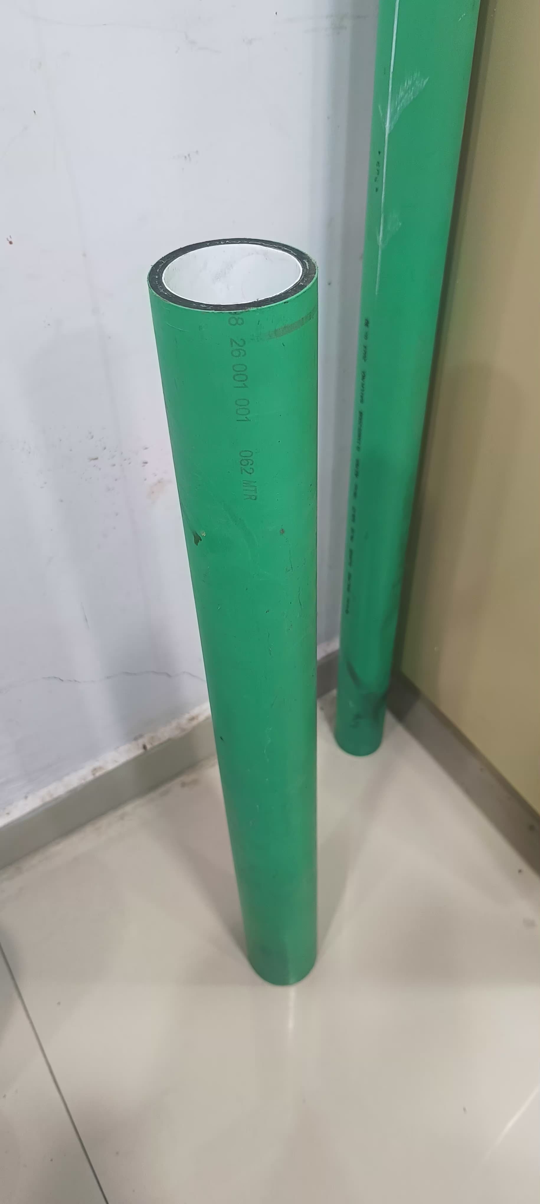 Ppr 3 Layer Pipe - Ppr Material, Length: 3 To 5 Meters, Color: Green | Warranty: 50 Years, Suitable For Water, Chemical, Air Applications