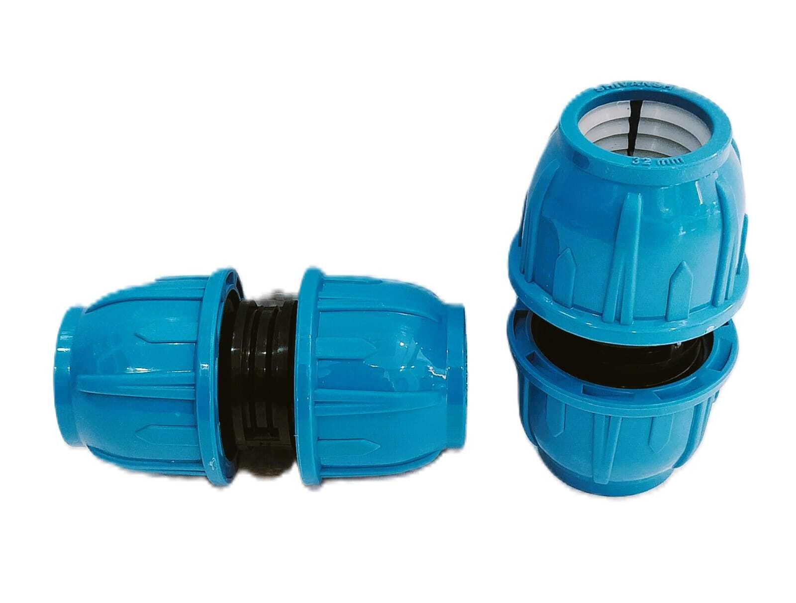 Pp Compression Push Fit Fitting - Color: Black Blue