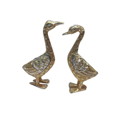 Aluminium Handi Duck Set - Unbreakable, Polished Silver Finish | Perfect For Home, Outdoor, And Wedding Decoration Or As A Thoughtful Gift