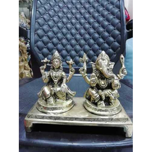 Laxmi Ganesh Statues - Color: Golden