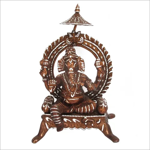 God Ganesha Statue - 15 Kg Brass Metal, Polished Finish For Elegant Home And Outdoor Decoration, Ideal Business Gift And Wedding Accent