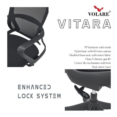 Office Mesh Chair - Stainless Steel Frame, Polished Finish, Black And Gray Colors | Durable, Easy To Clean, Molded Foam Seat, 1-year Warranty