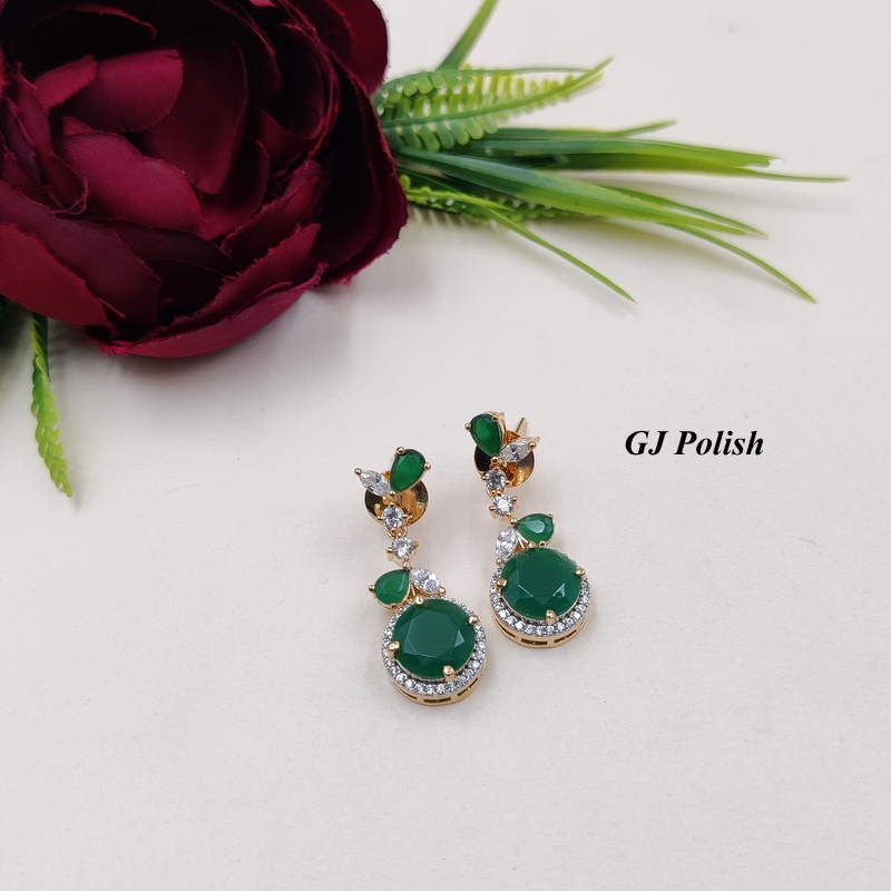 Designer Shiny American Diamond Earring - Zircon