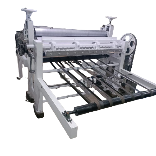 3hp Ms Paper Roll To Sheet Cutting Machine - 80 M/m Cutting Speed | Semi-automatic, Electric Drive, Safety Guards, Customizable Sheet Sizes, Industrial Use, Warranty Included