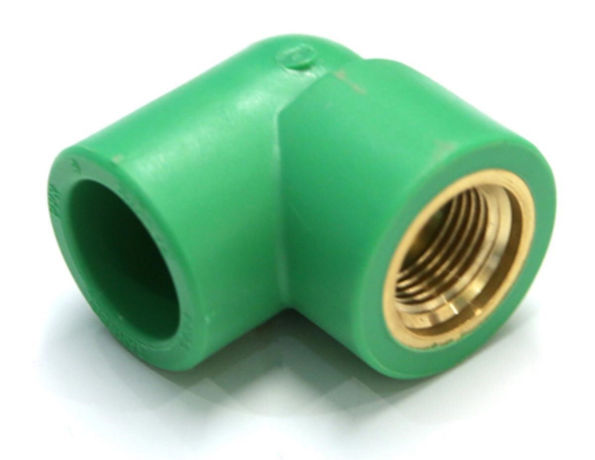 Ppr Elbow - Virgin Raw Material, Pn25 Pressure Rating | Round Green Design For Water, Chemical, And Air Applications