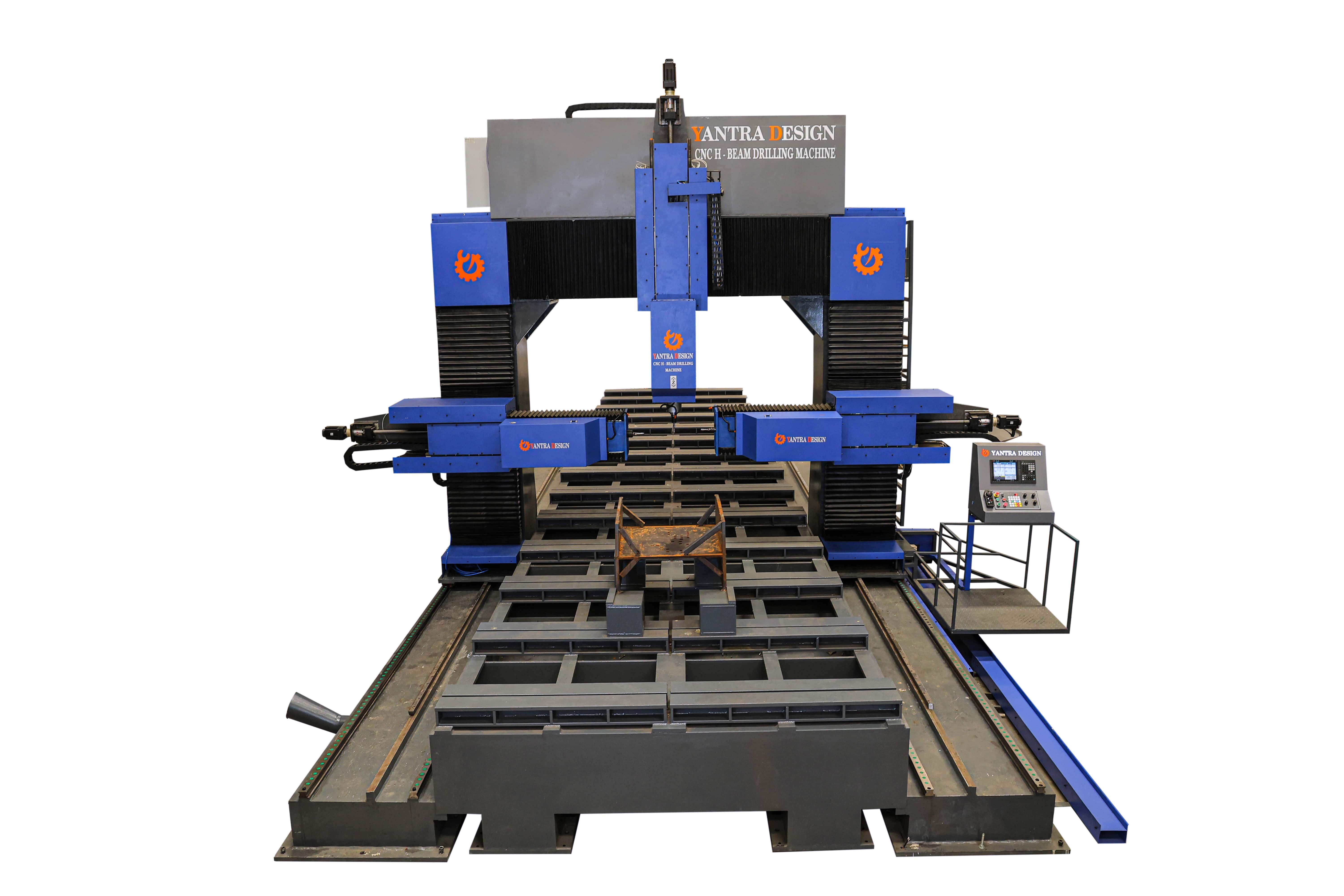 Cnc Beam Drilling Machine - Heavy Mild Steel, X1, X2, X3 Axis 2000mm, Y Axis 12000mm, Z1, Z2, Z3 Axis 1500mm, 430v Electric, Blue | High Speed, High Precision, Low Energy Consumption, Automatic Operation