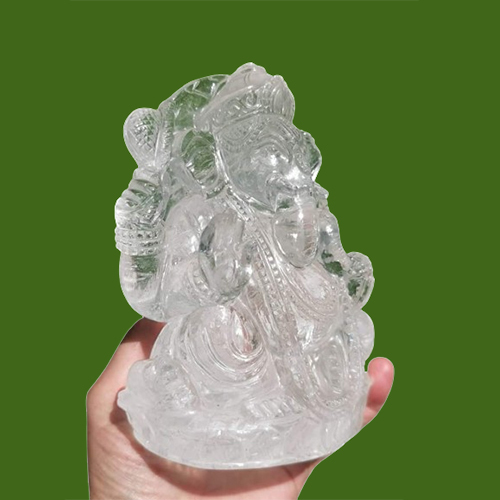 Crystal Ganesh Ji Statues - Feature: Easy To Clean